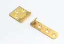 Klaphængsel til endetillægsplade, messing (sæt)