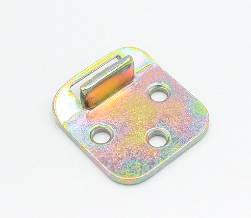 Klaphængsel til endetillægsplade 35x38x3 mm med stop, gulgalvaniseret (hundel)