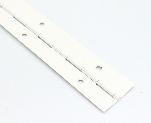 Klaverhængsel 32x655 mm, hvid malet metal