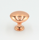 Kobberknop Ø30x25 mm, blank