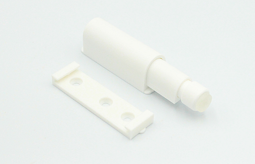 Lågeåbner "Push" 49x14,5 mm med anslagsdæmper, hvid