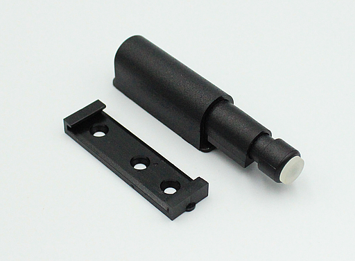 Lågeåbner "Push" 49x14,5 mm med anslagsdæmper, sort