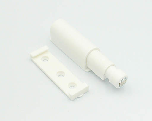 Lågeåbner "Push" 49x14,5 mm med magnet, hvid