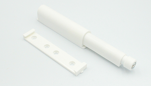 Lågeåbner "Push" 74x14,5 mm med magnet, hvid