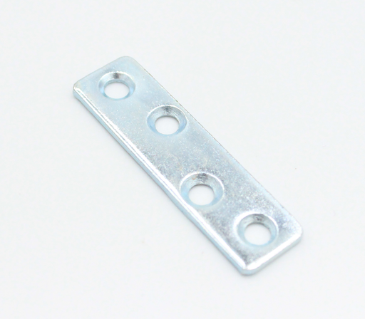 Ligejern 50x13x2 mm med 4 huller, elgalvaniseret