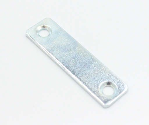 Ligejern 50x13x2 mm med 2 huller, elgalvaniseret