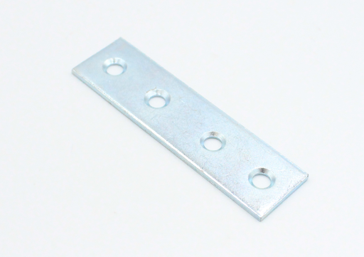 Ligejern 75x20x2 mm med 4 huller, elgalvaniseret