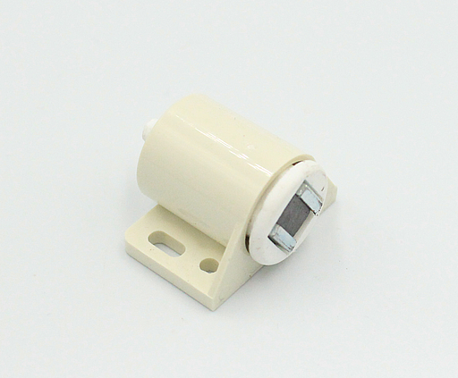 Magnet (3-4 kg) Ø17x30 mm, beige/hvid plastik