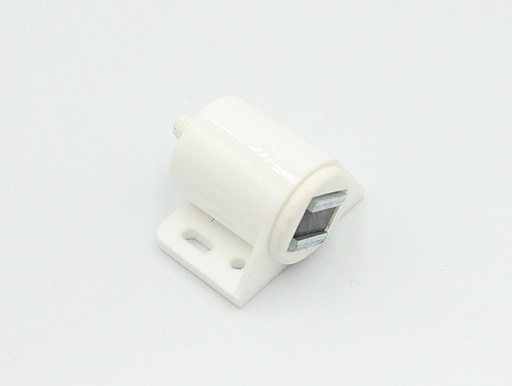 Magnet (3-4 kg) Ø17x30 mm, hvid plastik