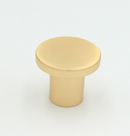 Messingknop "Bogø" Ø24x21 mm, børstet