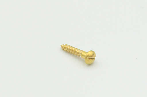 Messingskrue Ø2 mm med Ø4 mm rundt hoved, blank (10 stk) - flere varianter