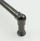 Møbelgreb "Fanø", sort poleret metal