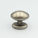 Metalknop "Venø" 33x24 mm, antik zink