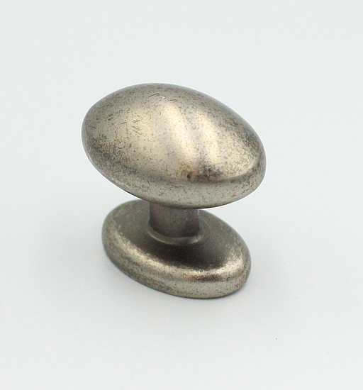 Metalknop "Venø" 33x24 mm, antik zink