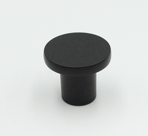 Metalknop "Bogø" Ø24x21 mm, mat sort