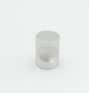 Metalknop Ø12x16 mm med fingerudfræsning, børstet aluminium