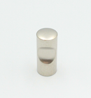 Metalknop Ø12x27 mm med fingerudfræsning, mat