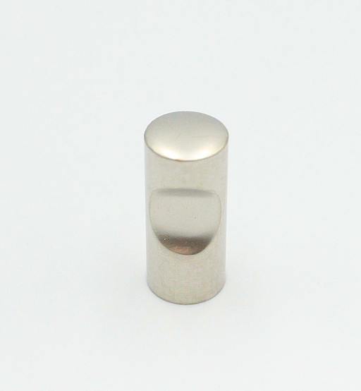 Metalknop Ø12x27 mm med fingerudfræsning, mat