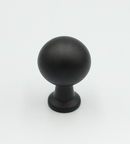 Metalknop "Rømø" Ø23x33 mm, mat sort