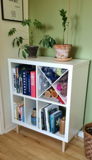 Møbelben til skabe Ø35 mm incl. beslag til montering, ubehandlet egetræ