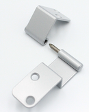 Møbelhængsel 24x70 mm - højre, gråmalet metal