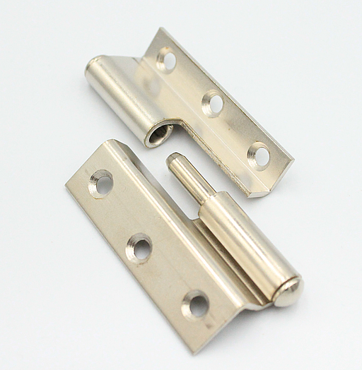 Møbelhængsel 50x35 mm - højre, blank metal