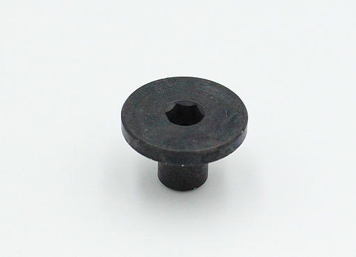 Møbelhoved M6xØ8x12,5 mm, sortgalvaniseret messing