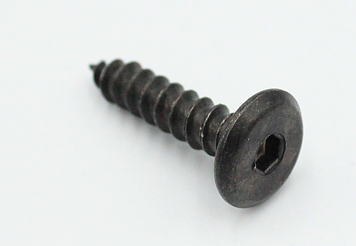 Møbelskrue med spids Ø6x30 mm, sortgalvaniseret