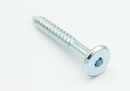Møbelskrue med spids Ø6 mm, elgalvaniseret - flere varianter