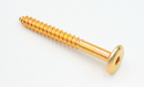 Møbelskrue med spids Ø6 mm, gulgalvaniseret - flere varianter