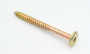Møbelskrue med spids Ø6 mm, gulgalvaniseret - flere varianter