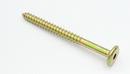 Møbelskrue med spids Ø6 mm, gulgalvaniseret - flere varianter