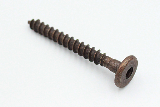 Møbelskrue med spids Ø7x60 mm, brun galvaniseret