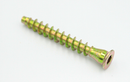 Møbelskrue uden spids Ø7 mm, gulgalvaniseret - flere varianter