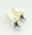 Ophængsbeslag t/skab 39x59x18 mm, hvid plastik (sæt)