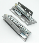 Overskabshængsel i 85 graders åbning, grå metal (sæt)