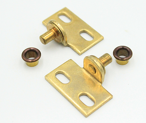 Pindhængsel 28x18 mm, messingbelagt (sæt)