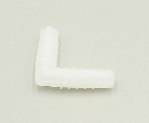 Plastikdyvel vinkel Ø8x30x30 mm, hvid plastik (10 stk)