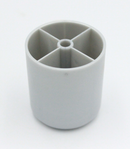 Plastikfod Ø40x45 mm, grå