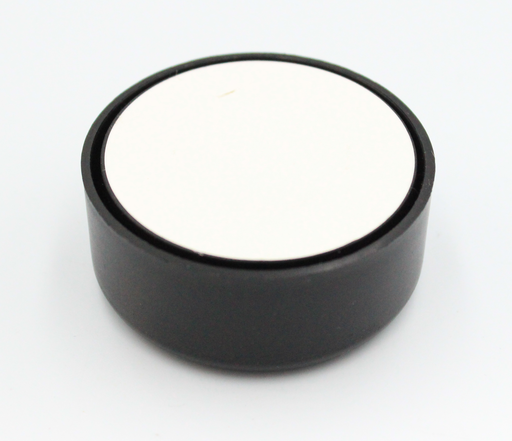 Plastikfod justerbar Ø53,5x23 mm selvklæbende, sort