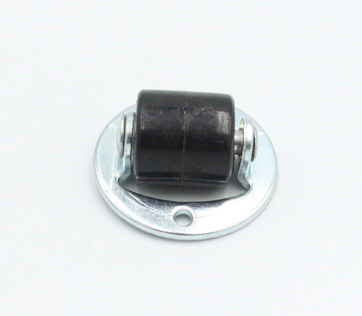 Pufrulle Ø13 mm, metal - sort plastik