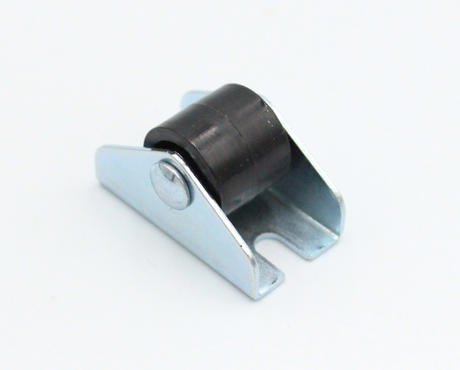 Pufrulle Ø15 mm, metal - sort plastik