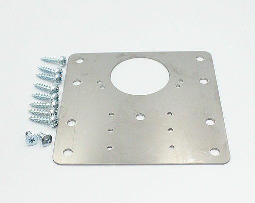 Reparationsplade til hængsel og montageplade 90x90 mm, metal