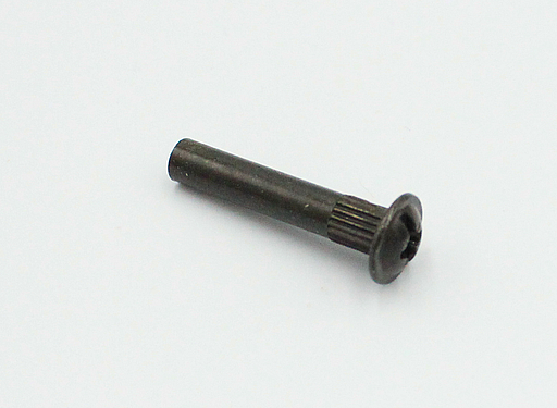 Samleskrue M4 m/rundt hoved, sort galvaniseret