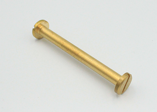 Samleskrue M5x10 mm + bøsning M5, messing (sæt) - flere varianter