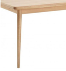 Bordben til sargmontering Ø54x730 mm med 2 stk M8 bolte, ubehandlet egetræ