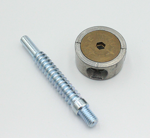 Sengebeslag hus Ø35 mm + bolt M8x84 mm, elgalvaniseret (sæt)