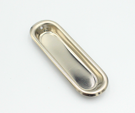 Skålegreb til ifræsning til skydedør 77x25 mm, metal