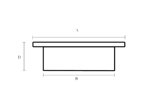 Skålegreb til ifræsning til skydedør Ø40 mm, blank metal