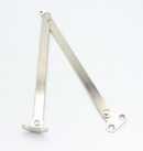 Skærehængsel m/vinkel og stop - venstre, metal